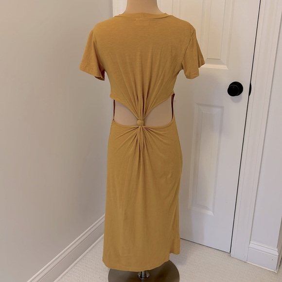 LNA Mayer Tee Midi Dress Honey Gold - Picture 4 of 8